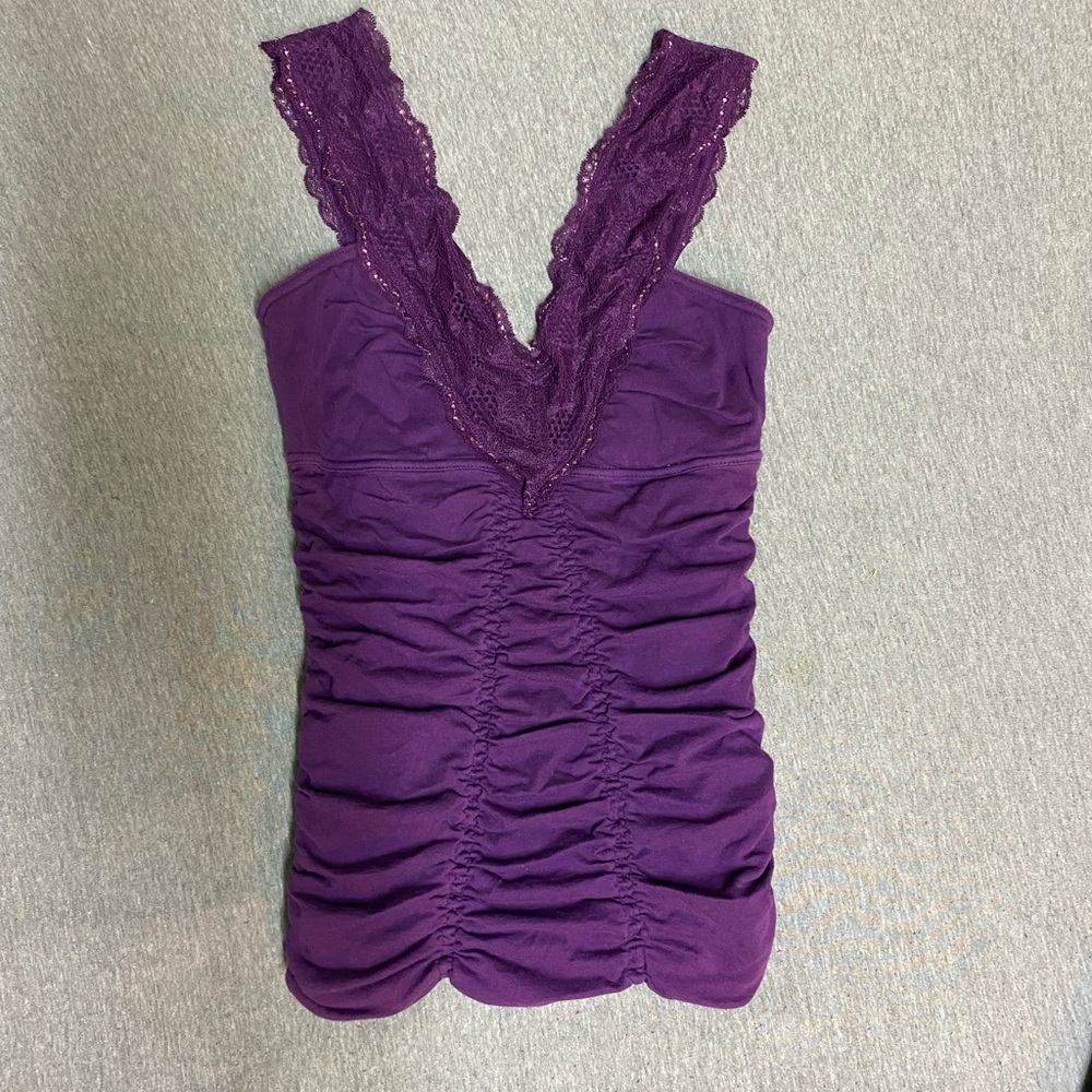 NWOT Free People Rouched Cami Tank Size Medium